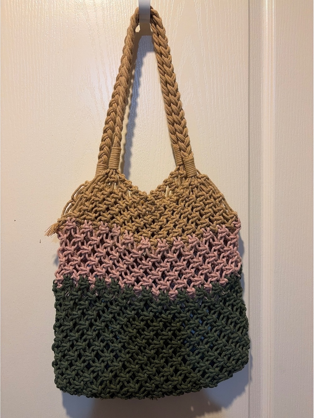 Aerie Multi-Color Crochet Tote Bag